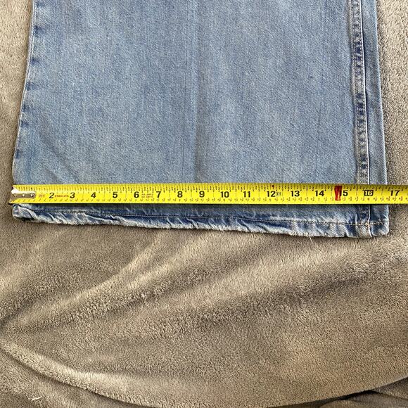 Denim & Co Super Wide Leg Light Wash Jeans Women's 12 Baggy Y2K Style Skater - Picture 10 of 12